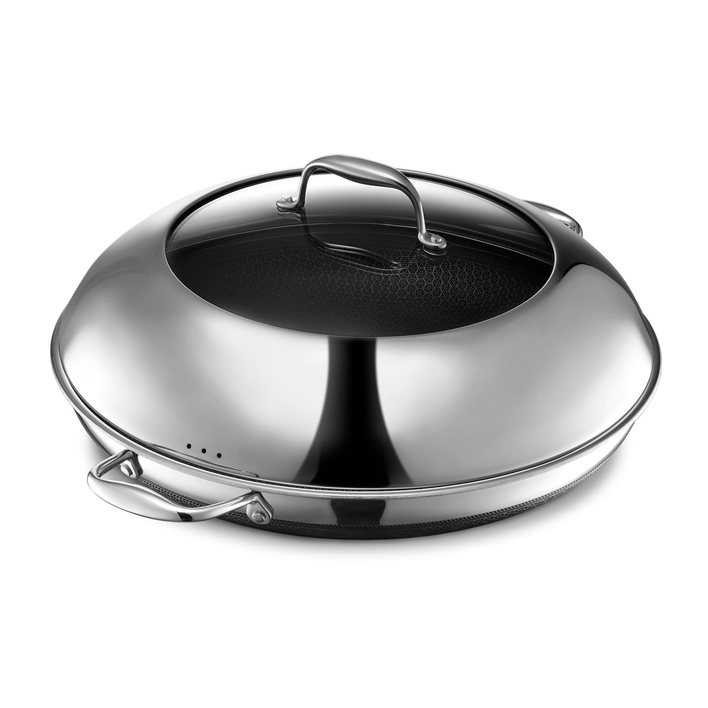 HexClad Hybrid Nonstick 8-Inch Frying Pan, Stay-Cool Handle, Dishwasher-Friendly, Oven-Safe Up to 900°F, Induction Ready, Compatible with All Cooktops