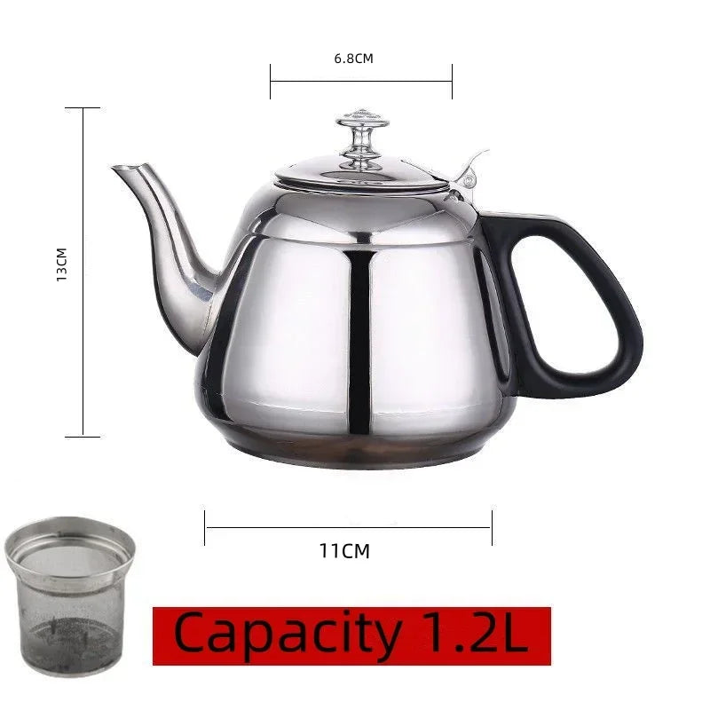 Kettle Tea Water Stove 1.2L/1.5L/2L Stove Stainless Steel Teapot Pot for Hotboiling Pots Gas Coffee Induction Home Camping