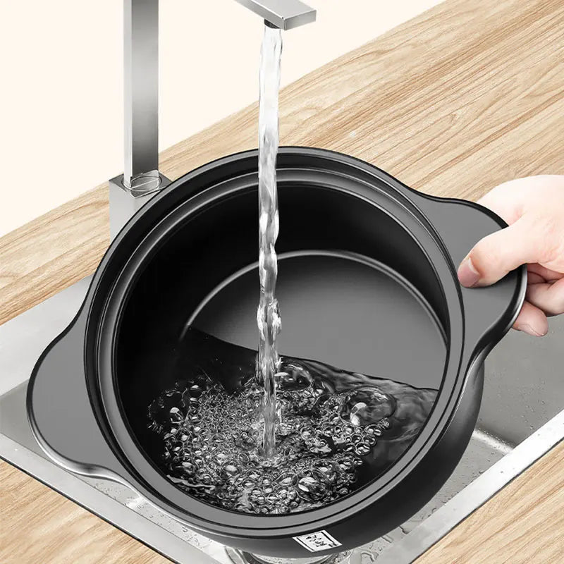 2.5L Stew Pot Casserole Ceramic Saucepan High Temperature Resistant Cooking Pan Gas Electric Stove Cooker for Kitchen Crock Pots
