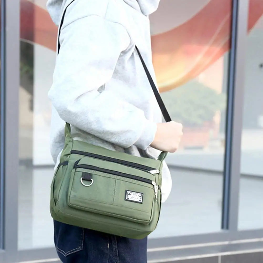 Men's Crossbody Bag - Big Capacity, Single Shoulder Design, Multi-Pockets, Fashion Business Bag for Daily Use