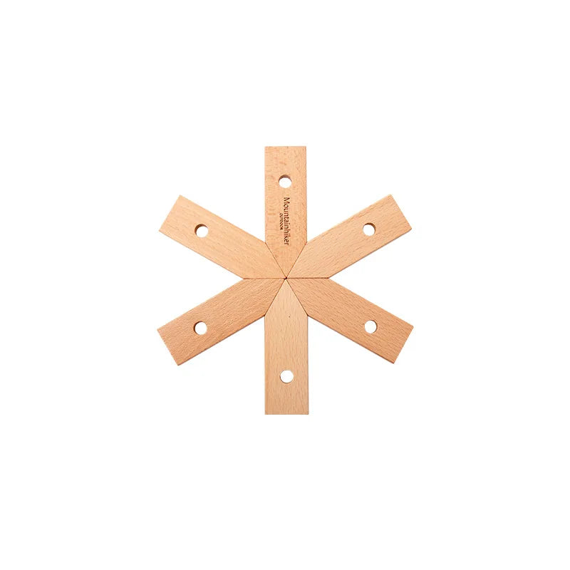 MOUNTAINHIKER Pot Mat Dish Placemat Coaster Teapot Wooden Heat Insulation High Temperature Pots And Pans Kitchen Outdoor Gadgets