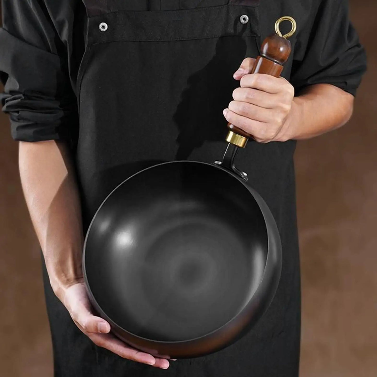 new Cast Iron Skillet Non Coated Camping Cooker Soup Pot Outdoor Cooking Pan Stew Stock Pots Kitchen Dining Bar Household Iron