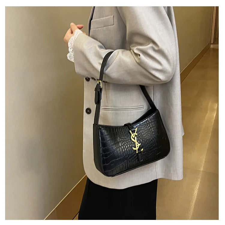 Women's bag 2025 new high-end fashion underarm bag popular versatile large capacity single shoulder bag women's bags