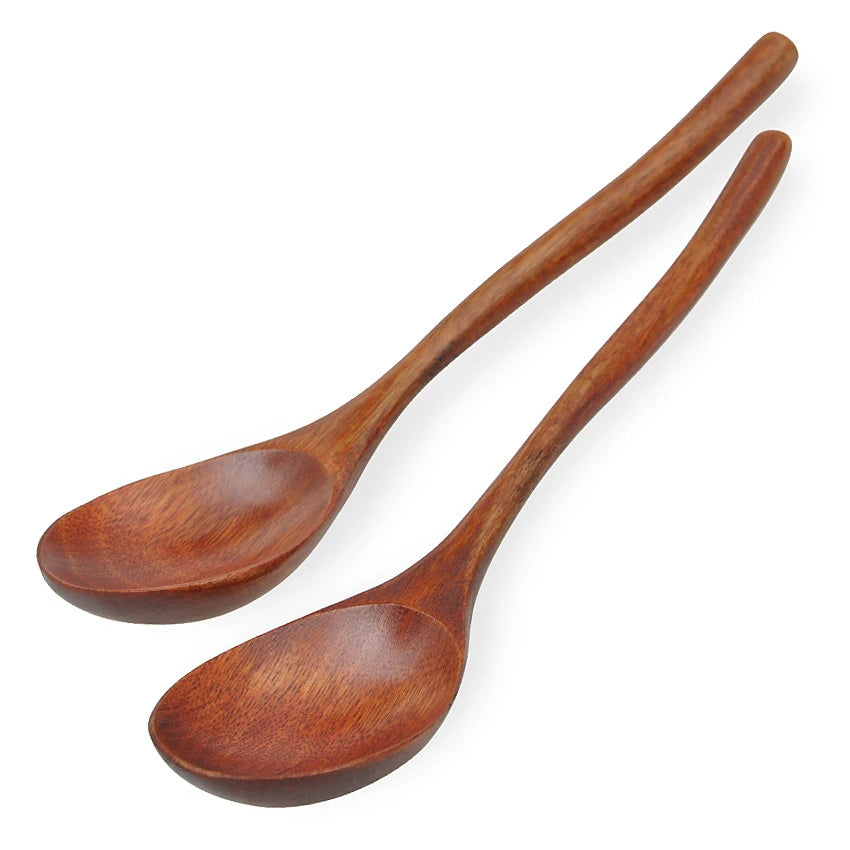 Wooden Spoon Bamboo Kitchen Cooking Utensil Tool Soup Teaspoon Catering For Wooden Spoon