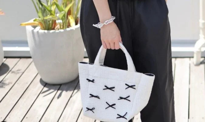 New bow tote bag small fashion Tote bag large capacity shoulder bag