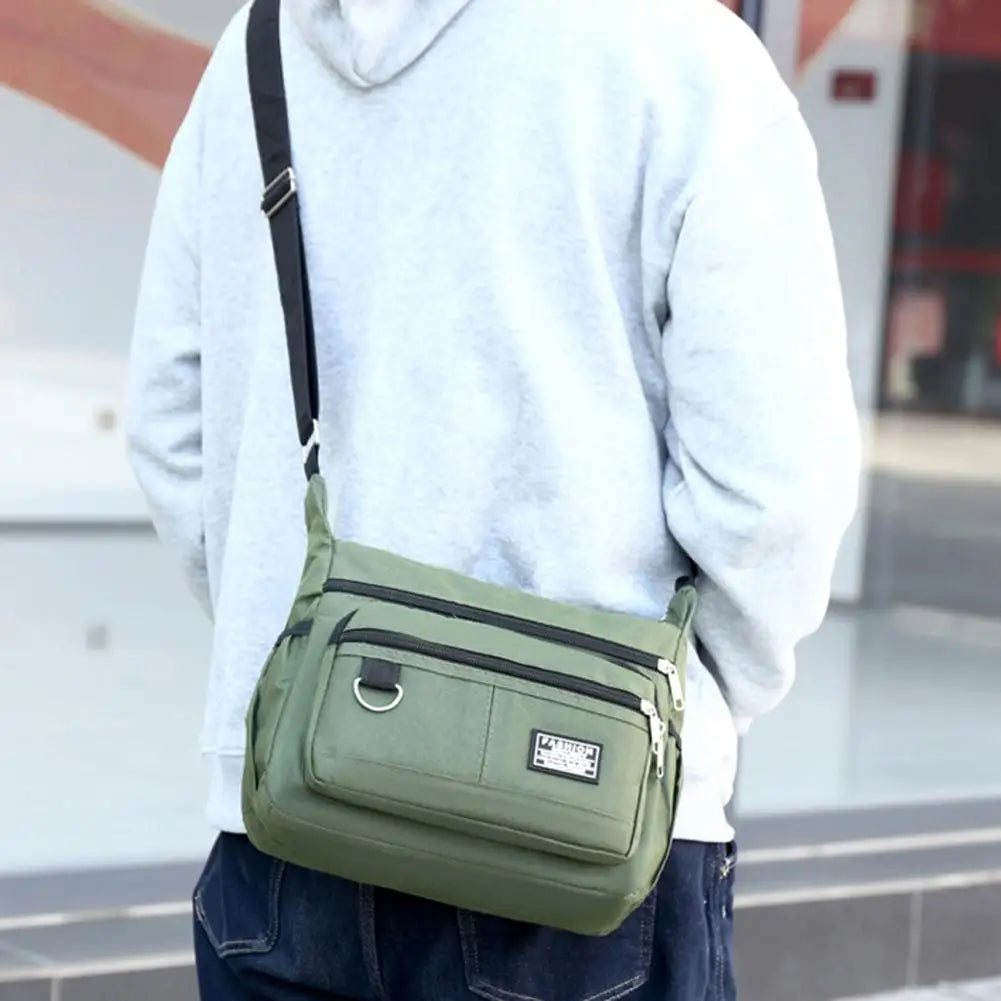 Men's Crossbody Bag - Big Capacity, Single Shoulder Design, Multi-Pockets, Fashion Business Bag for Daily Use