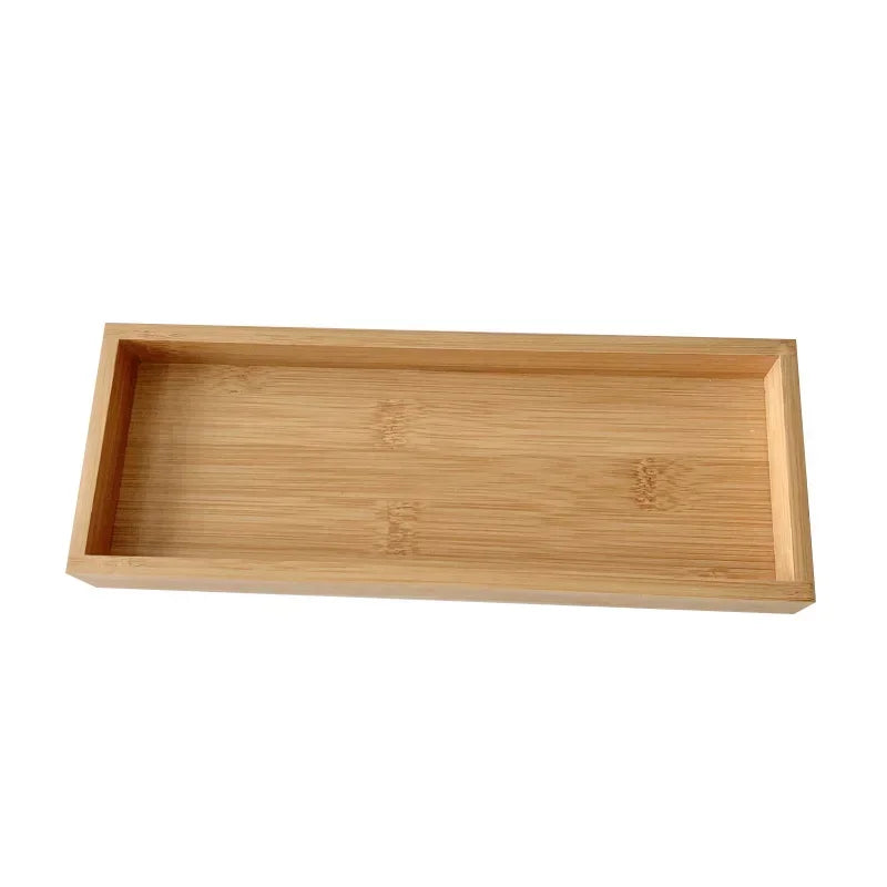Rectangular WOOD Tea Tray Wooden Serving Tray Plate Fruit Bread Food Storage Tray Tableware Stand Home Kitchen Supplies
