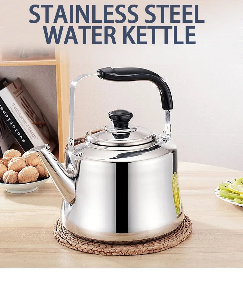 2/1.5/1L Stainless Steel Kettle Water Boiling Household Large Capacity Boil Water Kettle Teakettle Thickened Gas Stove Induction