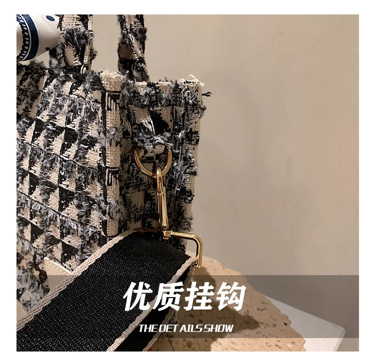 Women’s Tote Bags 2022 Trend New Mass Canvas Shoulder Bags Luxury Designer Handbags Casual Fashion Messenger Bags