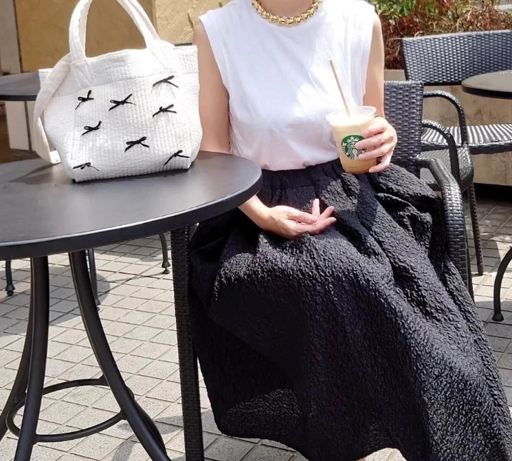 New bow tote bag small fashion Tote bag large capacity shoulder bag