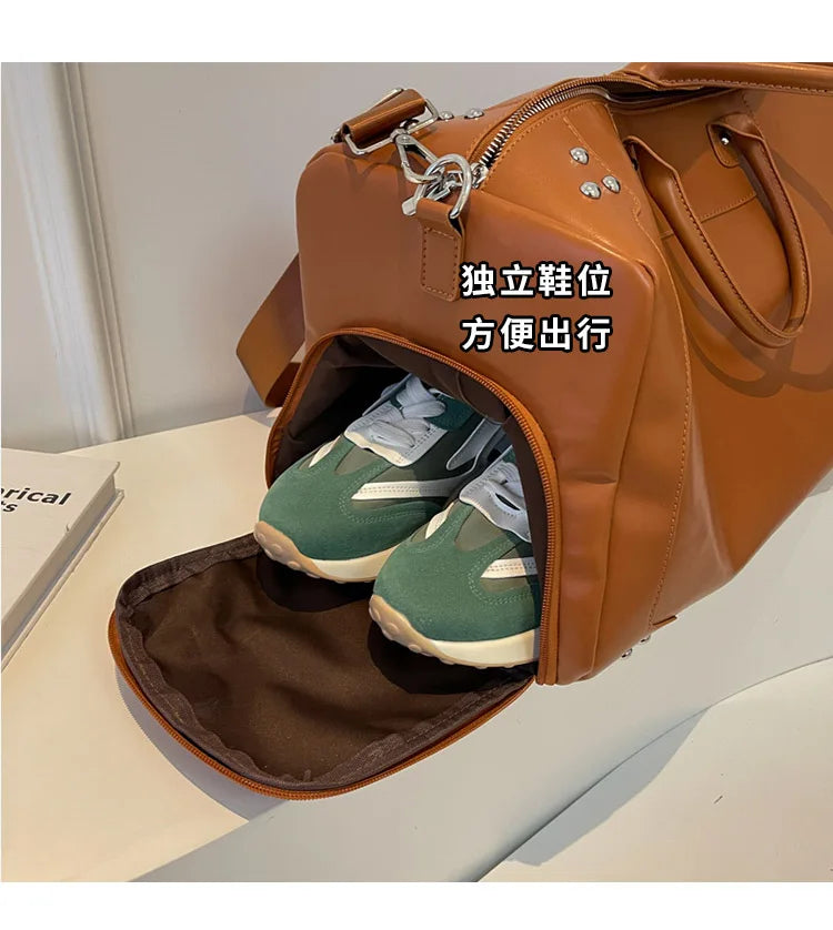 Travel Bags Fashion Men Large Capacity Organizer Handbags Women Fashion Handbag Luggage Leisure Backpack The Tote Bag