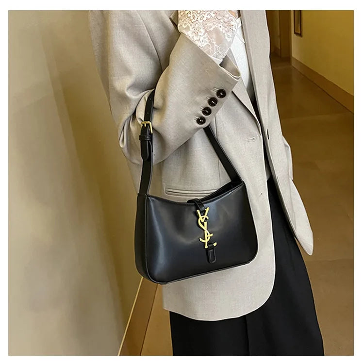 Women's bag 2025 new high-end fashion underarm bag popular versatile large capacity single shoulder bag women's bags