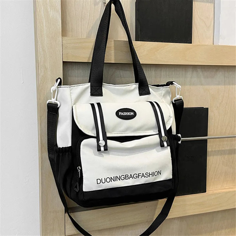 Women's Tote Bag, Large Capacity Daily Handbag, Travel Bucket Shoulder Bag, Fashion Messenger Bag,Campus School Bags Satchel