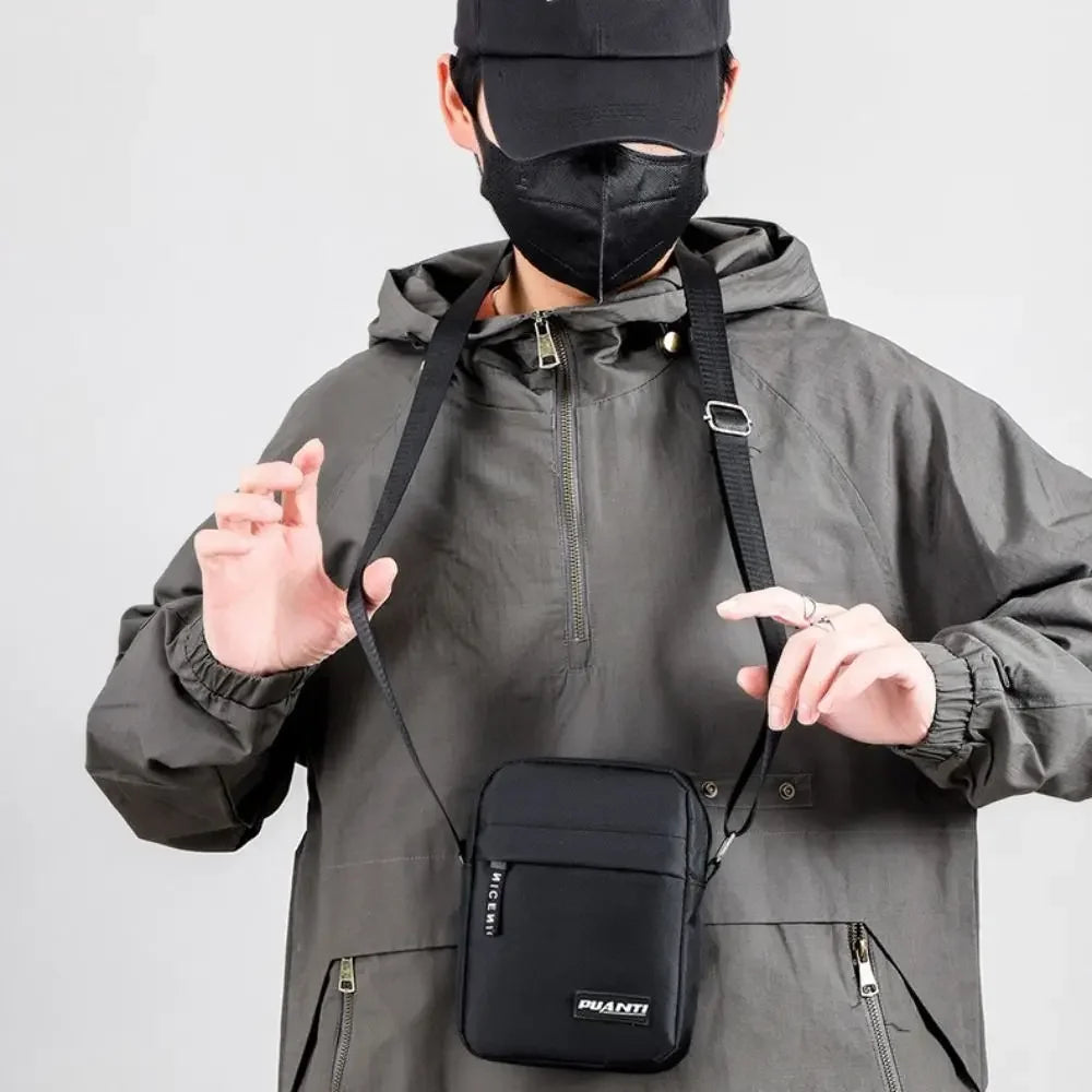 Multi-Function Men's Bag High Quality Nylon Man Messenger Bag Crossbody Bags Fashion Casual Men's Small Bag Handbag Shoulder