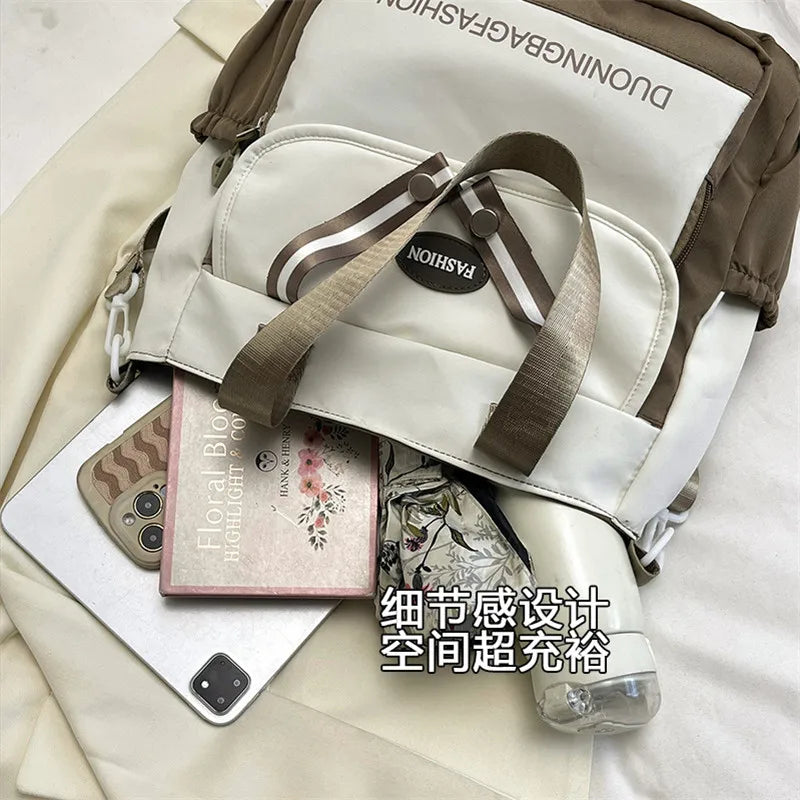 Women's Tote Bag, Large Capacity Daily Handbag, Travel Bucket Shoulder Bag, Fashion Messenger Bag,Campus School Bags Satchel