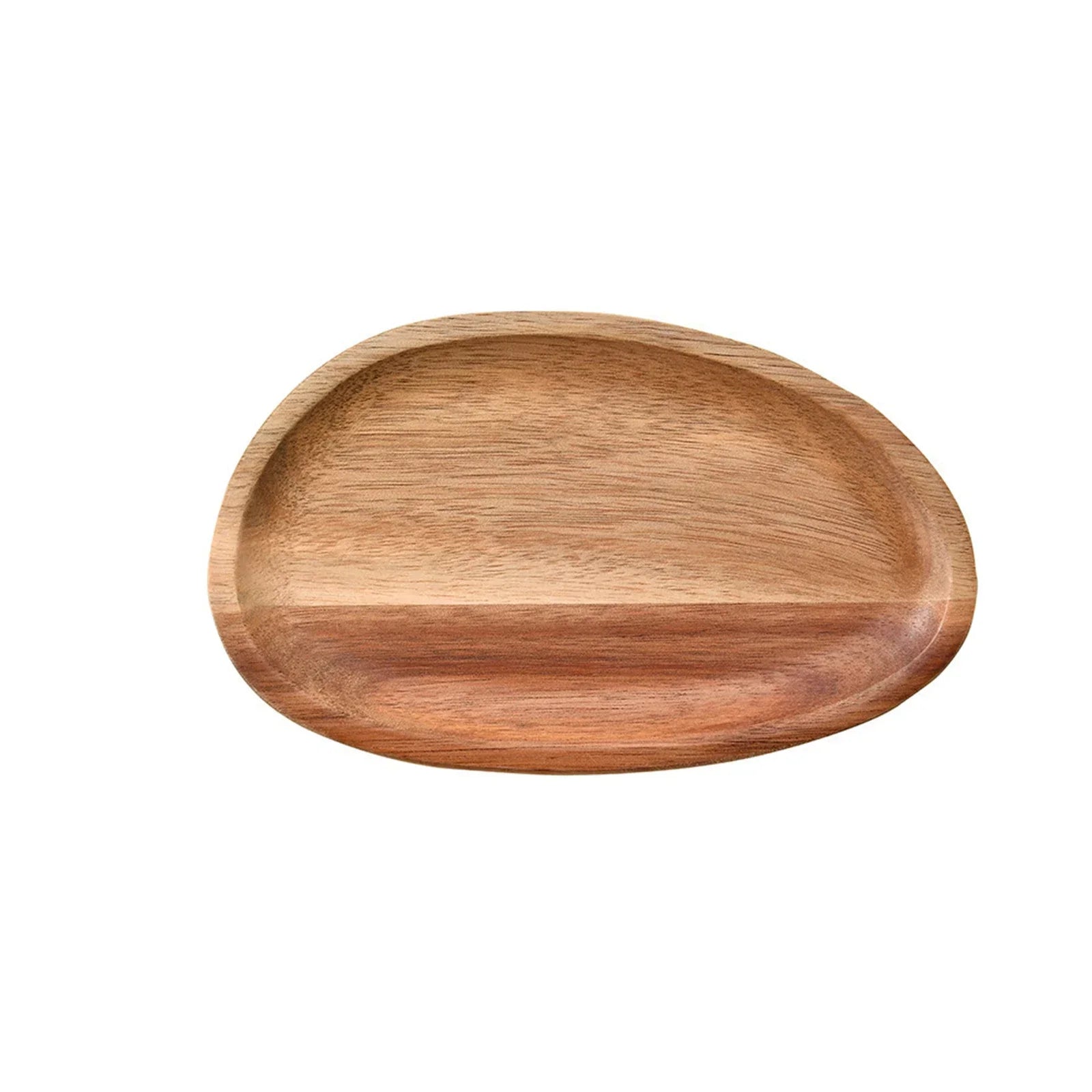 Solid Wood Dinner Plates Irregular Oval Serving Tray Fruit Dishes Dry Fruit Sushi Tea Tray Bread Wooden Plate Home Decoration
