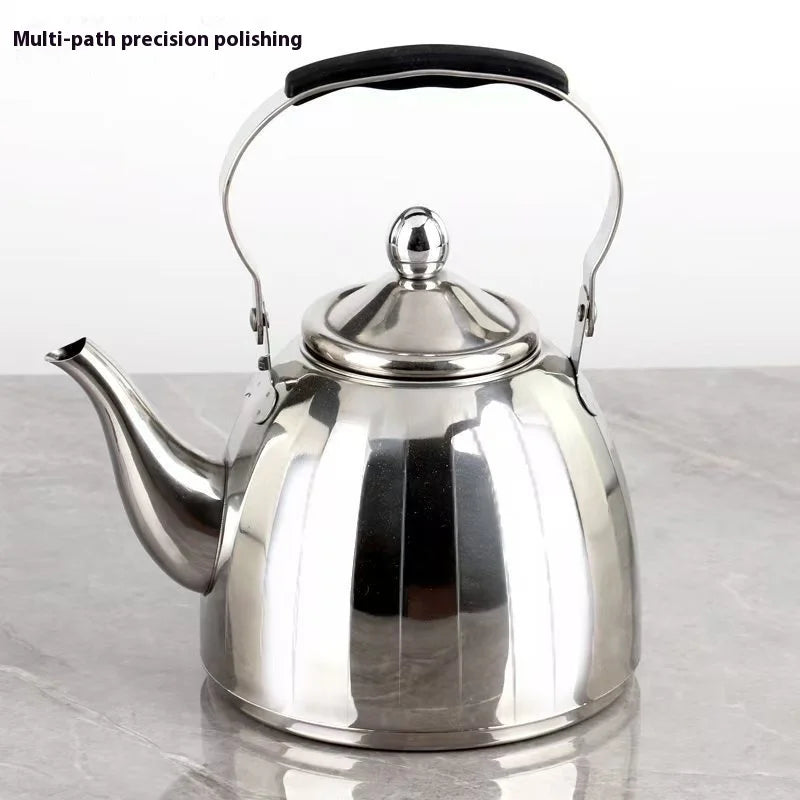 1/1.5/2L Stainless Steel Kettle Tea Pot with Filter Large Capacity Flower Teapot Suitable for Gas Stove Electric Ceramic Furnace