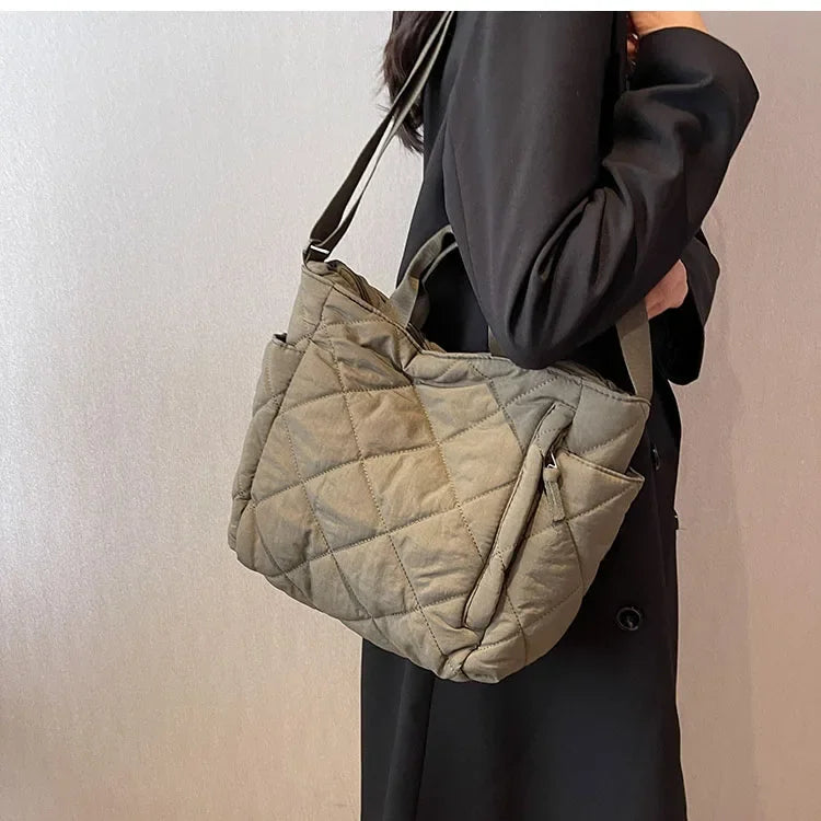 Large Capacity Mommy Bag for Women Totes Baby Diaper Nappy Bags Shoulder Cotton Ladies Maternity Shopping Bags