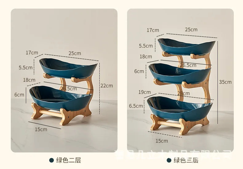 Fruit Plate Plastic Snack Dish Creative Modern Dried Fruit Basket Candy Dish Cake Stand dessert trays fruteros de cocina