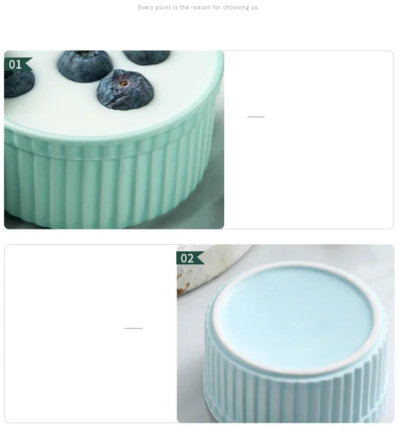 New Small Ceramic Cooking Pots with Lid Home Used Steamed Egg Stew Soup Pot Cheap Oven Hotpot Casserole Thermal Cooker