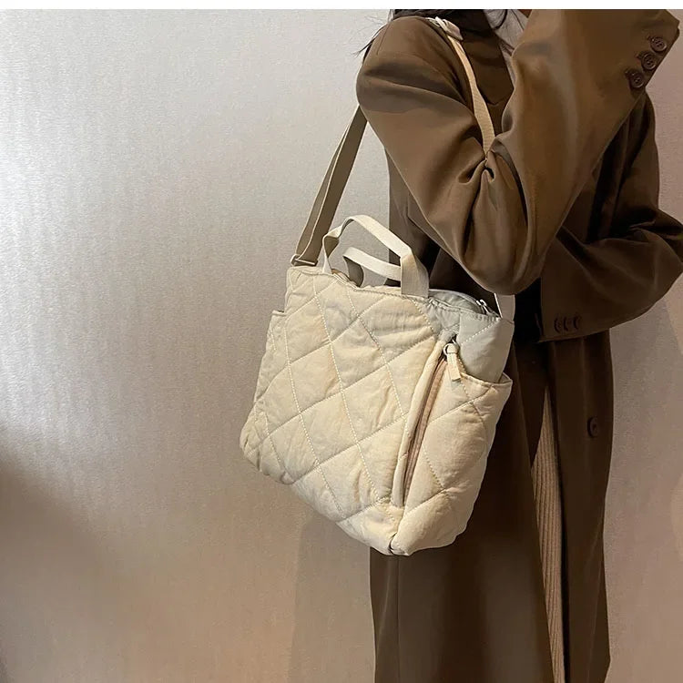 Large Capacity Mommy Bag for Women Totes Baby Diaper Nappy Bags Shoulder Cotton Ladies Maternity Shopping Bags