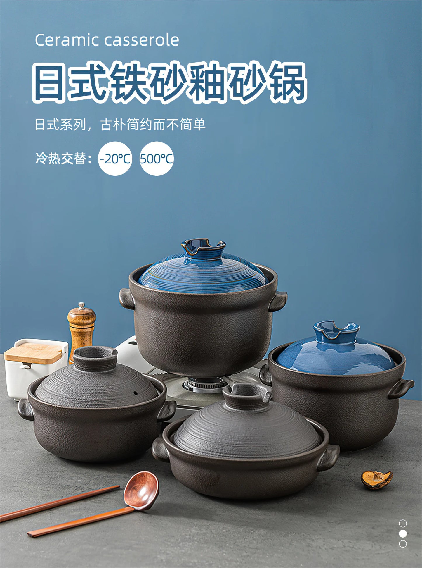 Ceramic Pot Cooking Japanese Style Clay Casserole Kitchen Cookware Stew Pot Big Soup Pan Cooking Saucepan Korean Cookware