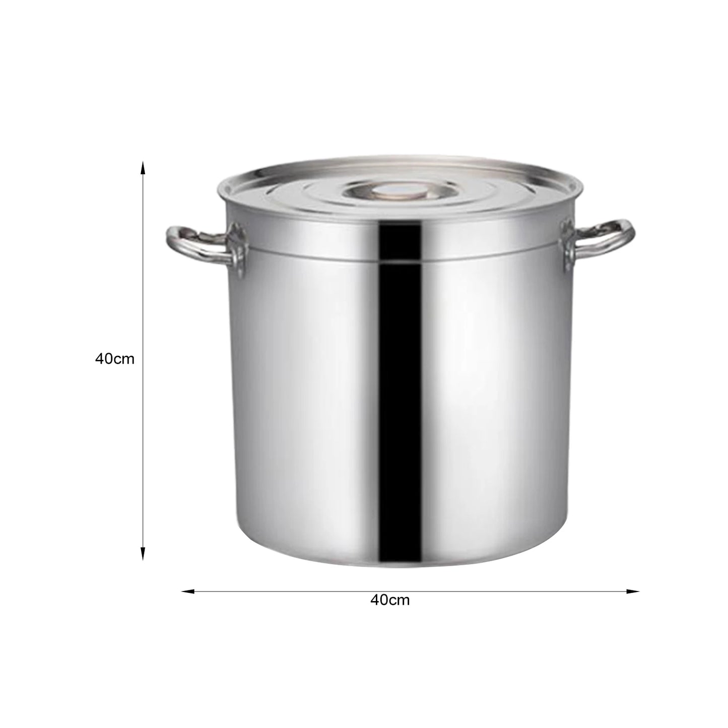Stainless Steel Stockpot Easy to Clean Cookware Multipurpose Tall Cooking Pot for Hotel Commercial Household