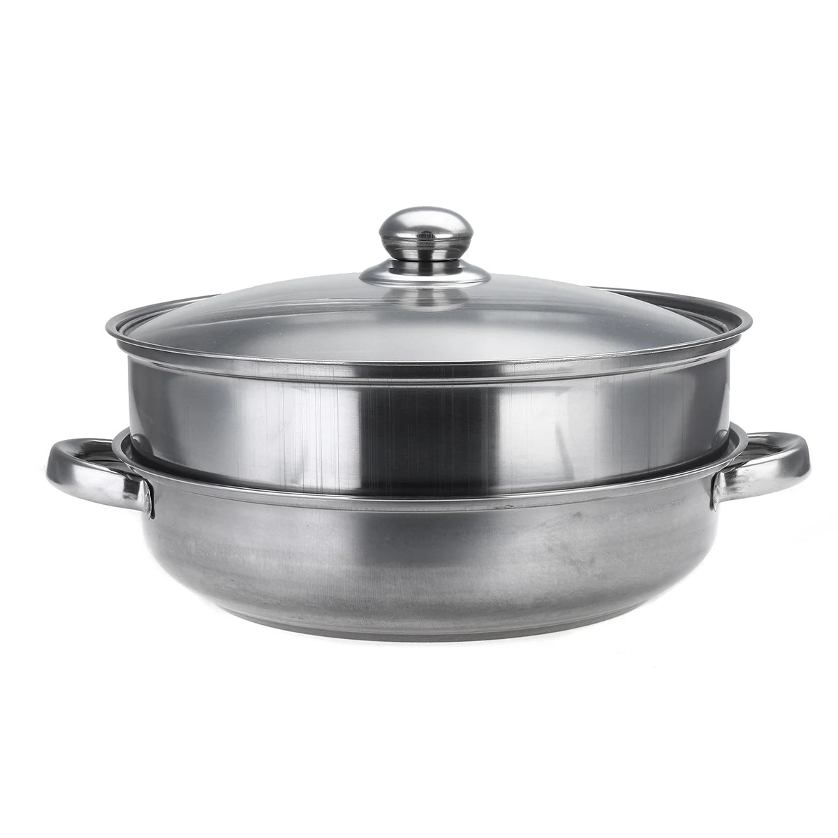2 Layer Stainless Steel Pots Stockpot Hotpot Induction Steaming Food Steamer Pan Household Cooking Pot Kitchen Steamer Cooker