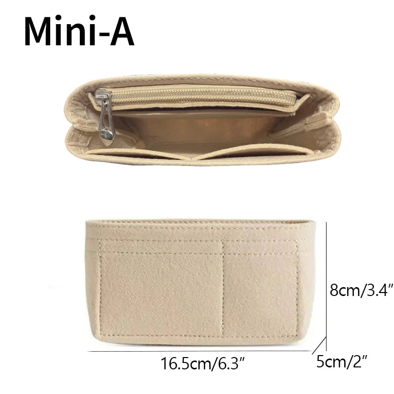 Bag Organizer for Longchamp Small Tote Bag Timid Bag Storage & Finishing Inner Bag Liner Handbags Insert Organizer fit Mini Size