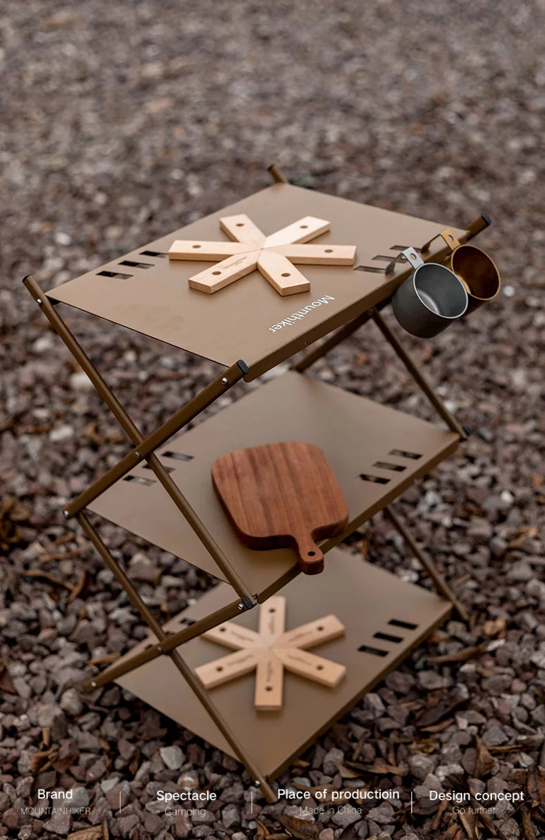 MOUNTAINHIKER Pot Mat Dish Placemat Coaster Teapot Wooden Heat Insulation High Temperature Pots And Pans Kitchen Outdoor Gadgets
