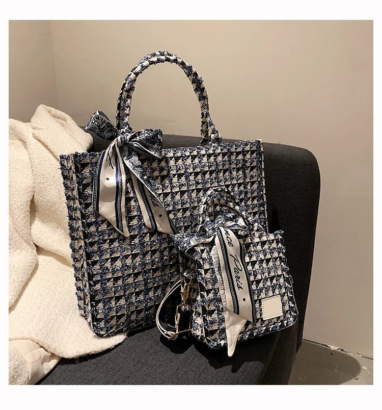 Women’s Tote Bags 2022 Trend New Mass Canvas Shoulder Bags Luxury Designer Handbags Casual Fashion Messenger Bags