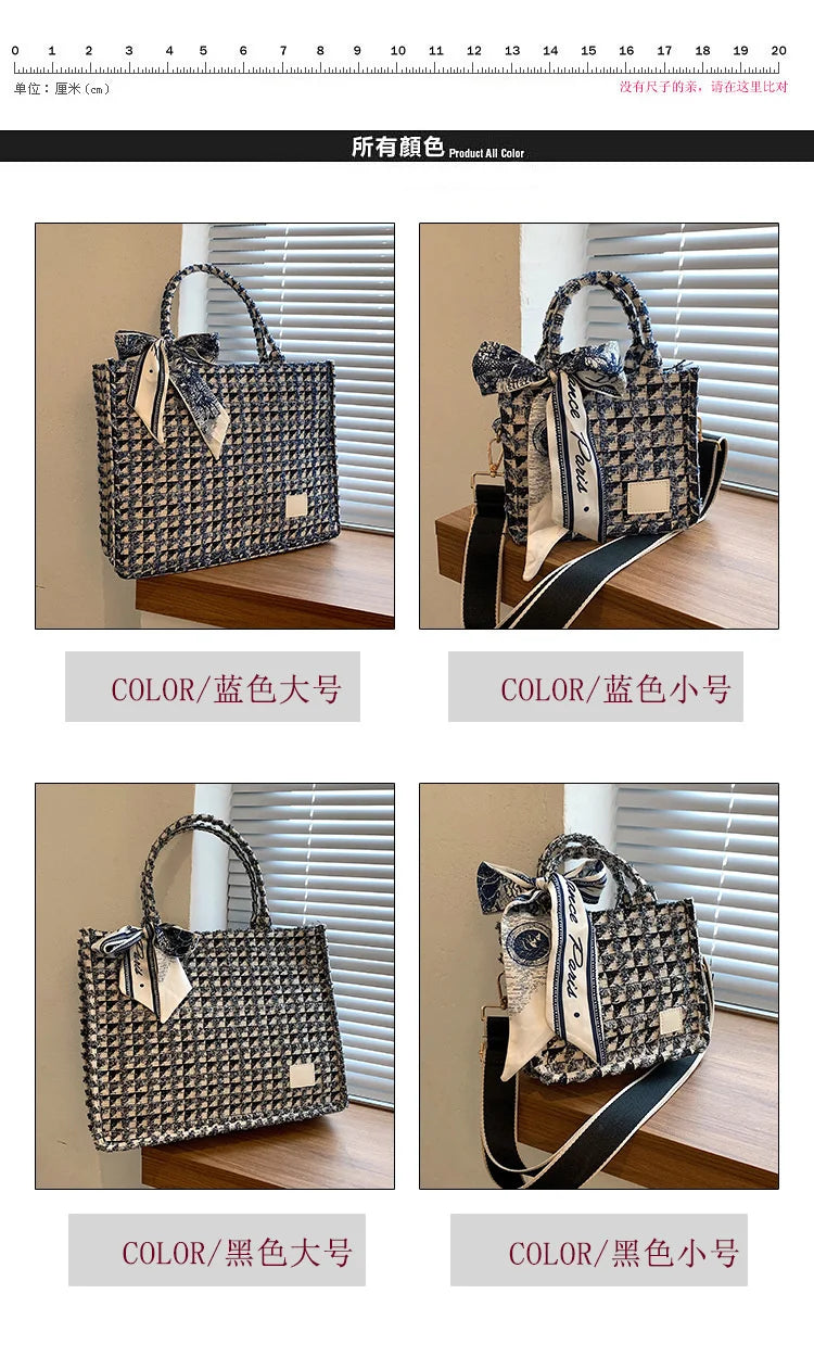 Women’s Tote Bags 2022 Trend New Mass Canvas Shoulder Bags Luxury Designer Handbags Casual Fashion Messenger Bags