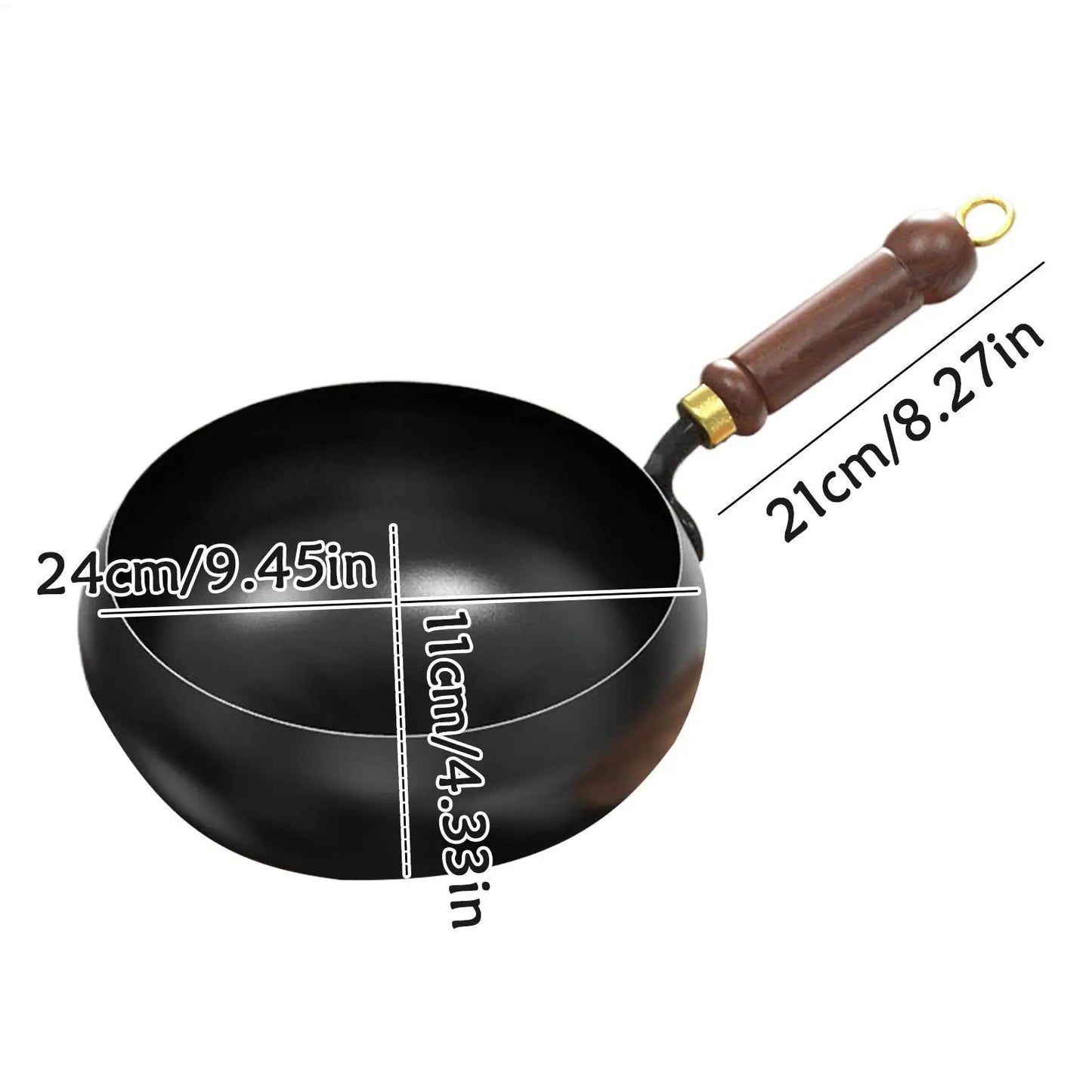 new Cast Iron Skillet Non Coated Camping Cooker Soup Pot Outdoor Cooking Pan Stew Stock Pots Kitchen Dining Bar Household Iron