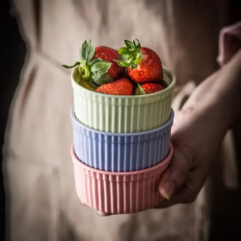 New Small Ceramic Cooking Pots with Lid Home Used Steamed Egg Stew Soup Pot Cheap Oven Hotpot Casserole Thermal Cooker