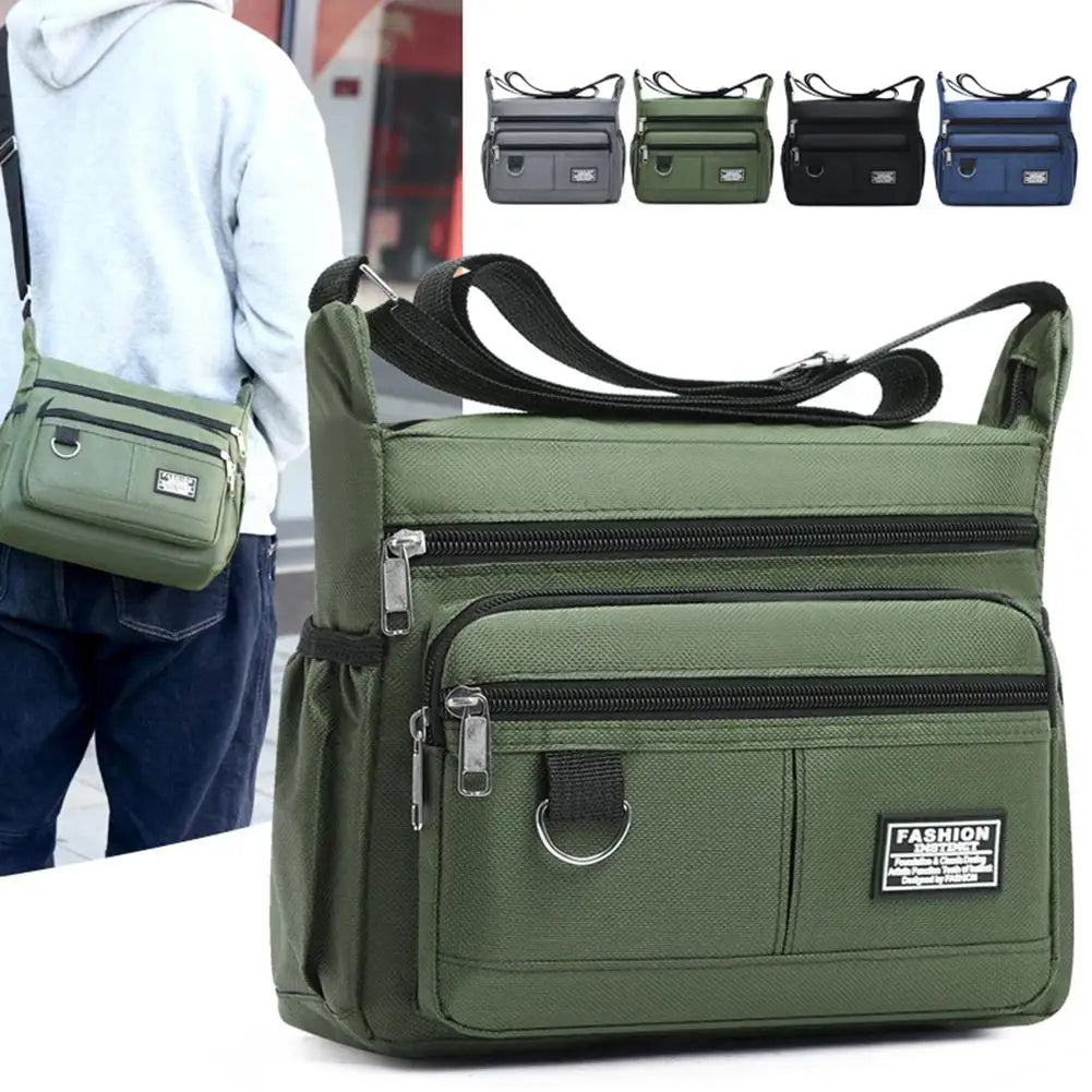 Men's Crossbody Bag - Big Capacity, Single Shoulder Design, Multi-Pockets, Fashion Business Bag for Daily Use