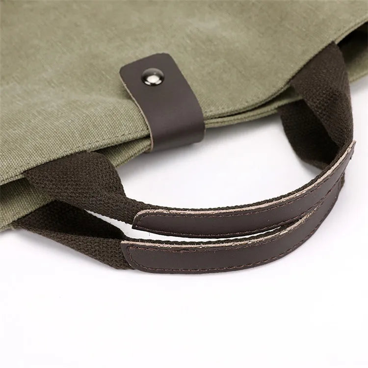 Men's Fashion Canvas Shoulder Bags Business Travel Crossbody Bags Men Multifunctional Messenger Bags Briefcase Men Handbag Tote