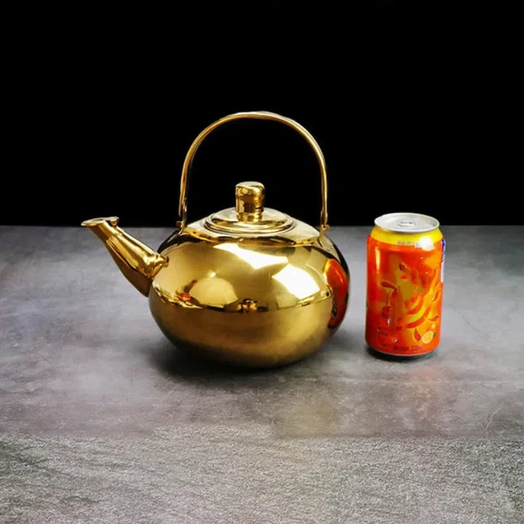 Stainless Steel Water Kettles with Infuser Filter Large Capacity Oolong Tea Jug Tea Coffee Tools Cookware Coffee Kettle