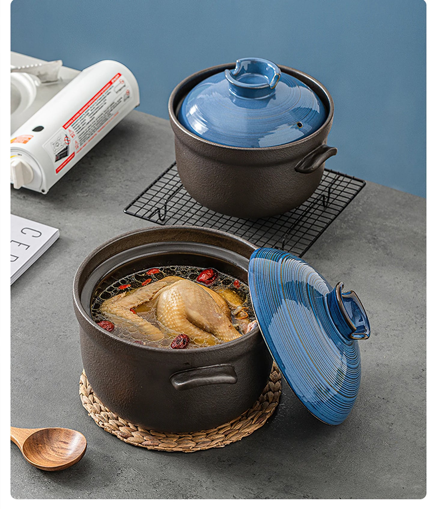 Ceramic Pot Cooking Japanese Style Clay Casserole Kitchen Cookware Stew Pot Big Soup Pan Cooking Saucepan Korean Cookware