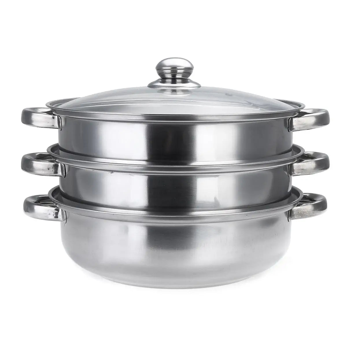 2 Layer Stainless Steel Pots Stockpot Hotpot Induction Steaming Food Steamer Pan Household Cooking Pot Kitchen Steamer Cooker