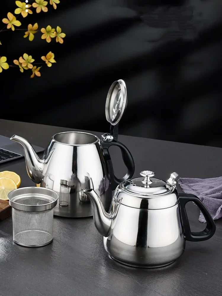 Kettle Tea Water Stove 1.2L/1.5L/2L Stove Stainless Steel Teapot Pot for Hotboiling Pots Gas Coffee Induction Home Camping