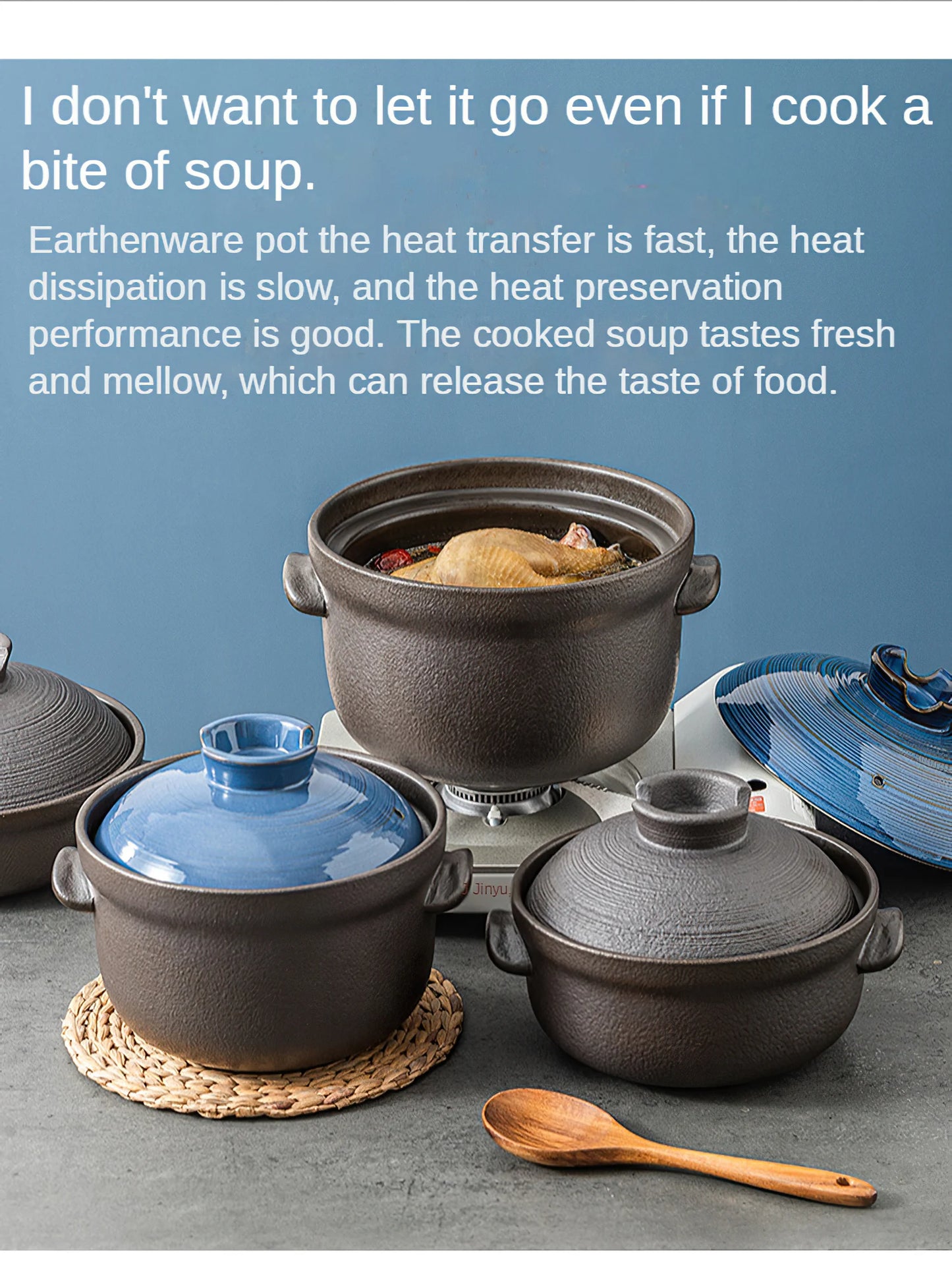 Ceramic Pot Cooking Japanese Style Clay Casserole Kitchen Cookware Stew Pot Big Soup Pan Cooking Saucepan Korean Cookware