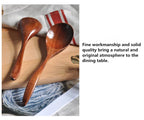 Wooden Spoon Cooking Spoon Bamboo Wave Pattern Kitchen Cooking Utensil Tool Soup Teaspoon Catering for Kitchen Dessert Tableware