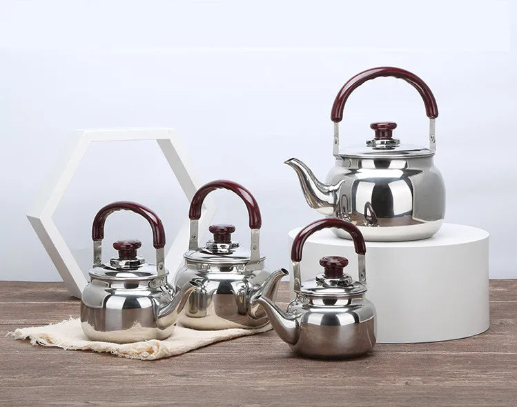 Stainless Steel Kettle Retro Kungfu Tea Teapot Outdoor Small Kettle Household Induction Cooker Teapot
