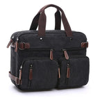 Men Canvas Briefcase Travel Bags Suitcase Classic Messenger Shoulder Bag for men Tote Handbag Big Casual Business Laptop Pocket