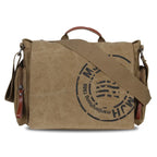 Men's Messenger Bags Canvas Shoulder Hand Bag Fashion Men Business Vintage Crossbody Bag Printing Travel Handbag High Quality