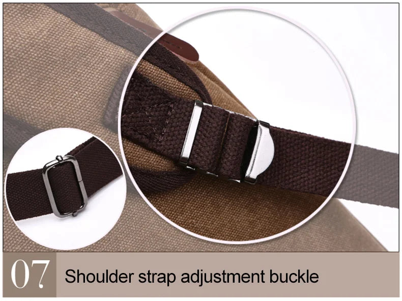 Men Canvas Briefcase Travel Bags Suitcase Classic Messenger Shoulder Bag for men Tote Handbag Big Casual Business Laptop Pocket