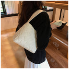 Tote Bags for Women Oxford Luxury Designer Handbags Purse Fashion Heart Winter Small Shoulder Bag Quilted Padded Top Handle Bag