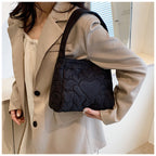 Tote Bags for Women Oxford Luxury Designer Handbags Purse Fashion Heart Winter Small Shoulder Bag Quilted Padded Top Handle Bag