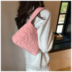 Tote Bags for Women Oxford Luxury Designer Handbags Purse Fashion Heart Winter Small Shoulder Bag Quilted Padded Top Handle Bag