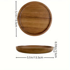 Japanese solid wood fruit plate factory wholesale wooden tray multi-size high-value fruit tray snack plate